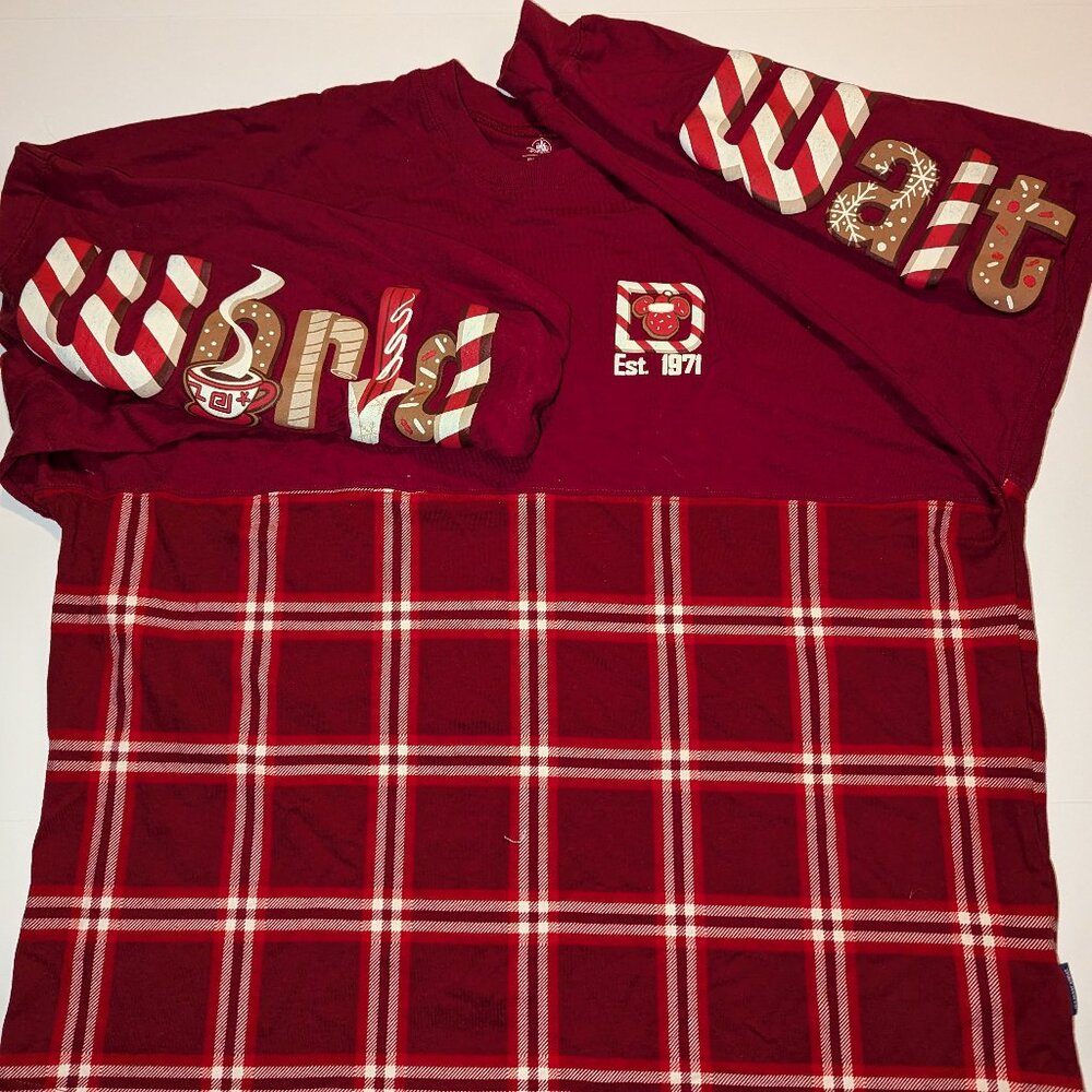 Disney Christmas Plaid Spirit Jersey